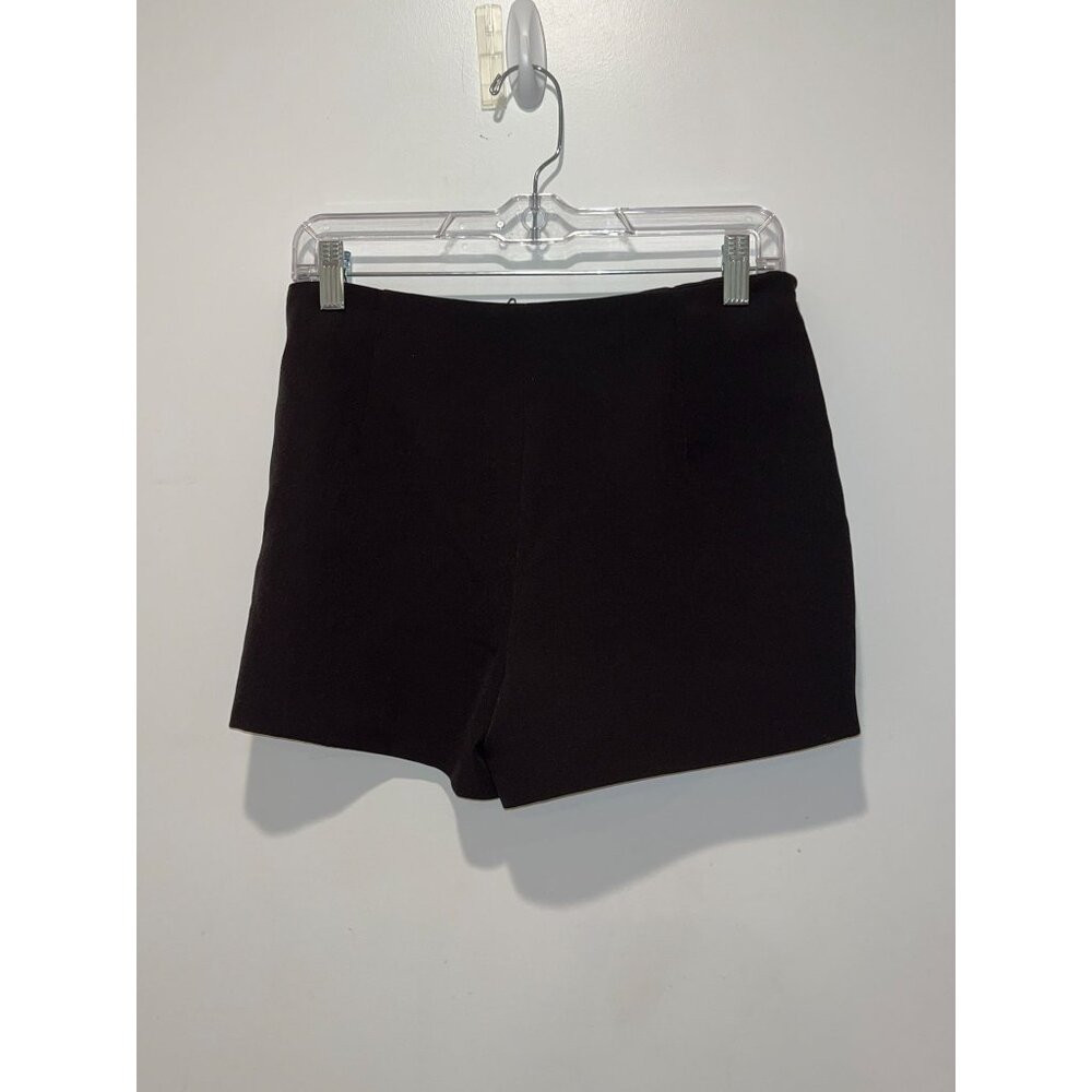 Versace Jeans Couture Black Mini Skort with Gold Ring Accents - Picture 5 of 12